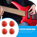 4pcs Electric Guitar Knob Cap Guitar Volume Tone Button for EPI LP (Red) Newly