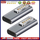 2pcs Fast Charging Plug Converter Type-C Magnetic PD Adapter for MacBook Air/Pro