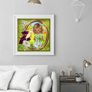 5D DIY Full Round Drill Diamond Paint Baby Girl Mosaic Rhinestone Draw Picture