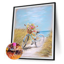 5D Diamond Painting Field Bike Full Round Drill DIY Art Mosaic Home Picture Kit