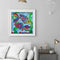 DIY Partial Drill Special Shape Fish Rhinestone Drawing for Home Decoration