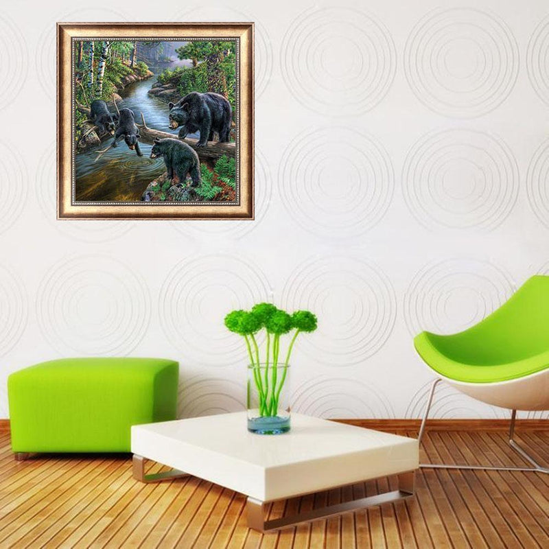 Bears 5D Diamond Painting Embroidery DIY Craft Needlework Home Decor Gifts Newly