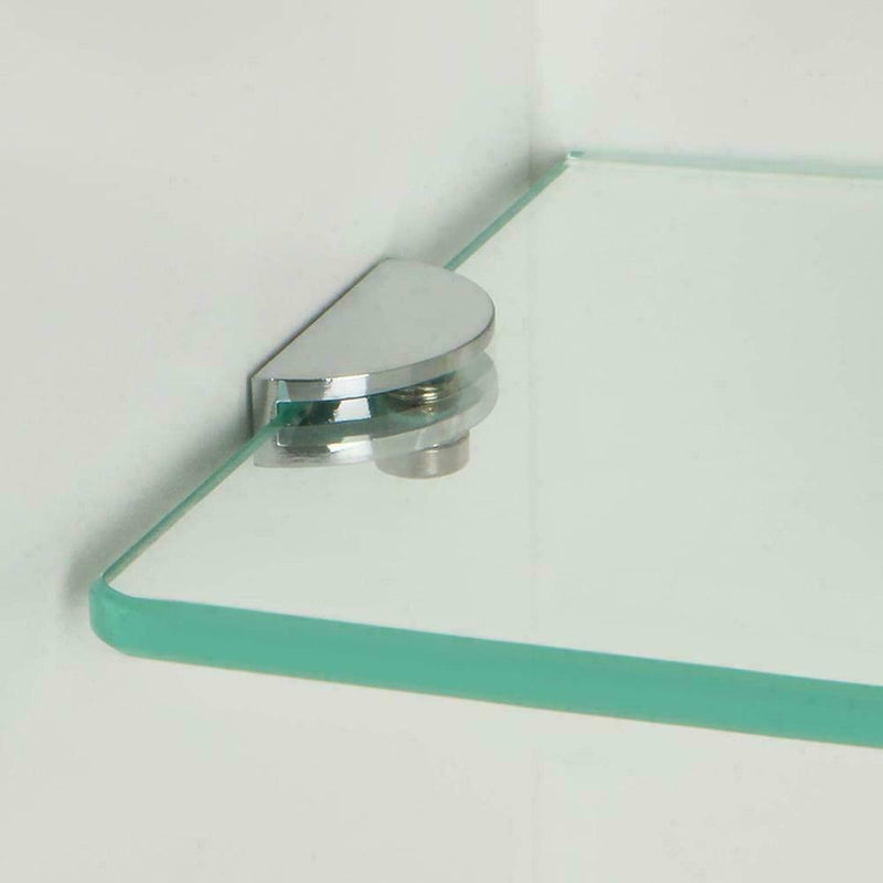 Glass Shelf Bracket Clamp Shelving Balustrade Brackets Alloy Holder Support D4G1