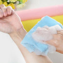 Nylon Foam Bath Towel Quick Dry Soft Face Towel Wash Cleaning Tool(Blue)