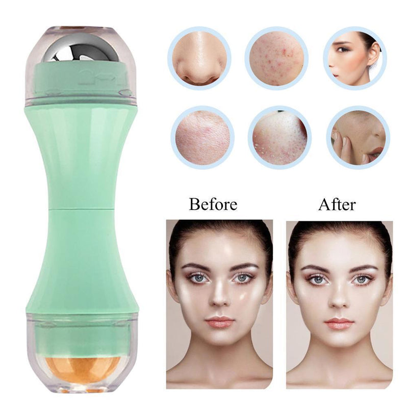 Oil Absorbing Volcanic Roller - Reusable Oil Skin Control Roller (Green)