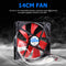 140mm 4-Pin Silent PC Case Cooling Fan CPU Cooler Fan DC 12V Heatsink Radiator