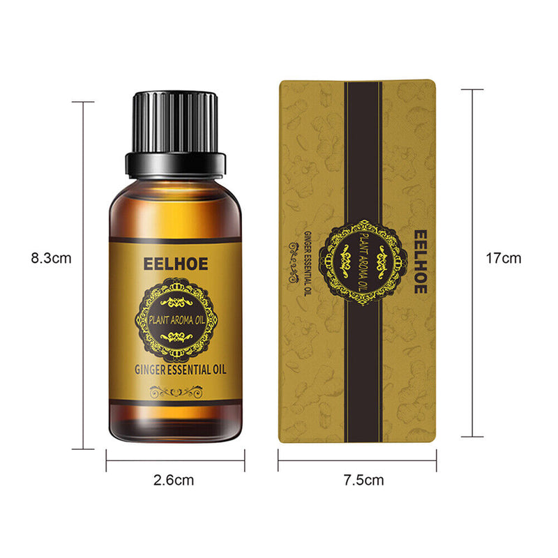 10ml massager Oil GINGER ESSENTIAL PLANT AROMA Belly Drainage (10ml6pcs)