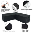 Protective Waterproof L Shape Dustproof Rattan Corner Furniture Cover Oxford
