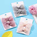 Girls Lovely Pin Barrettes Duckbill Clip Girls Hair Clips Net Yarn Bow Hairpins
