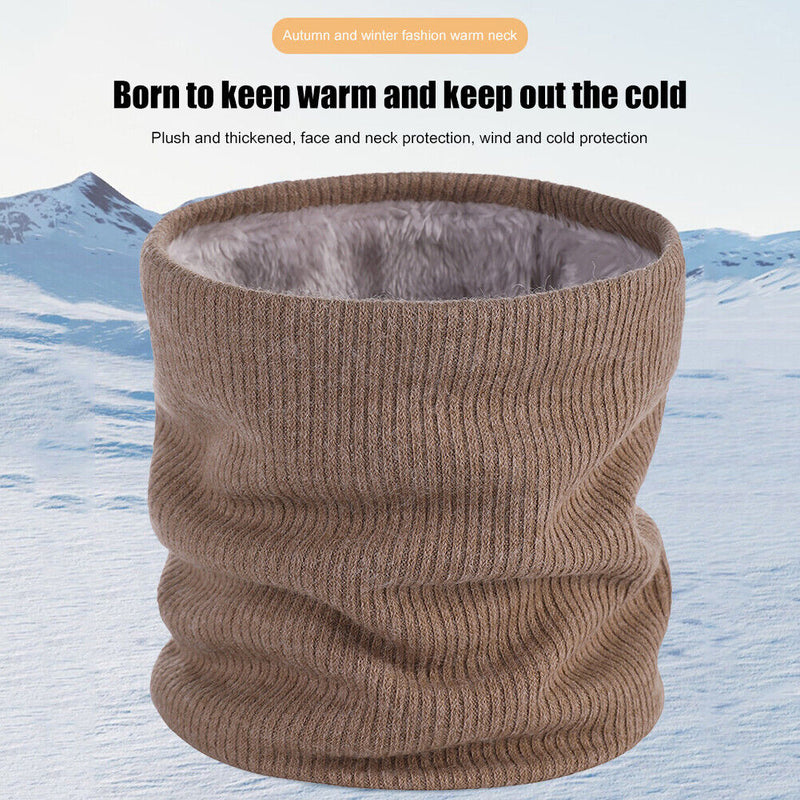 Scarf Neck Cover Outdoor Sports Skiing Cycling Warm Knitted Scarves Double Layer
