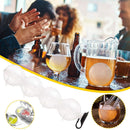 Plastic Round Ice Ball Molds 4-Cavity Freezer Mould Whiskey Ice Cube Maker Newly