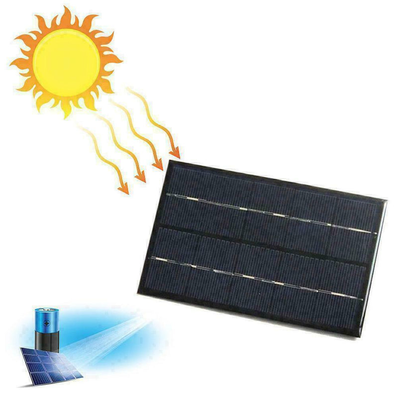 2W 5V Solar Panel USB Port Phone Charger Travel Portable E0V4