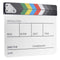 Colorful Director Video Scene Clapper Acrylic Dry Erase Clapper Board Cut Prop