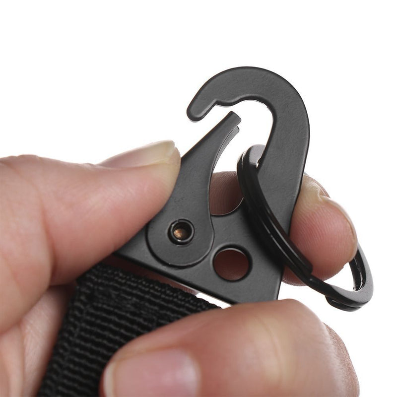 Water Bottle Hanger Hook Buckle Nylon Belt Carabiner Backpack Keychains