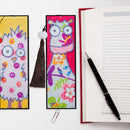 2pcs Special Shaped Drill Diamond Leather Tassel Bookmark DIY Art (SQ12) Newly