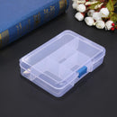 5x Plastic Adjustable Box Divider Clip Lock Jewelry Earring Case for Kol