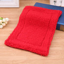 Plush Pet Hamster Cushion Mat Squirrel Warm Blanket Guinea Pig Bed Pad(Red)