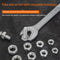 CR-V Double Head Open End Wrench Repair Hand Tools Ratchet Spanner (T1)