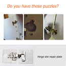 4/10 Set Stainless Steel Hinge Repair Plate w/ Screws for Cabinet Door (B)