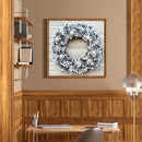 Full Round Drill Diamond Painting Kit Snowflake Wreath Rhinestone Drawing Dec