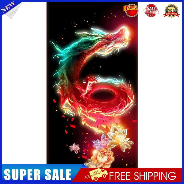 Colorful Dragon Oil Paint By Numbers Kits DIY Handpainted on Canvas Picture