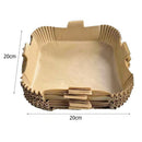 100x Disposable Air Fryer Parchment Paper Liner Oven Baking Mat (20x4.5cm)