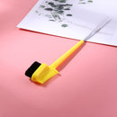 Double Sided Hair Edge Brushes Comb Pin Tail Hair Styling Tool (Yellow) Newly