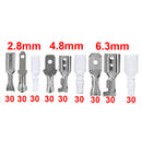 #A 2.8/4.8/6.3mm Electrical Crimp Terminal Set Insulated Female Male Connectors