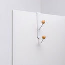 Holder Organizer Metal Hanging Shelf Hanger Over-The-Door Hook Storage Rack