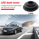 2pcs HID LED Headlight Dust Cover Rubber Dustproof Seal Headlamp Cap for Light