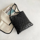 Quilted Padded Lattice Armpit Bag Ruched Large Capacity Shoulder Bag (D)