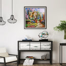 House Round Diamond Painting 5D Rhinestone Craft Mosaic Picture Kit Home De