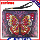DIY Butterfly Special Shaped Diamond Painting Creative Wristlet Bag Women Wallet