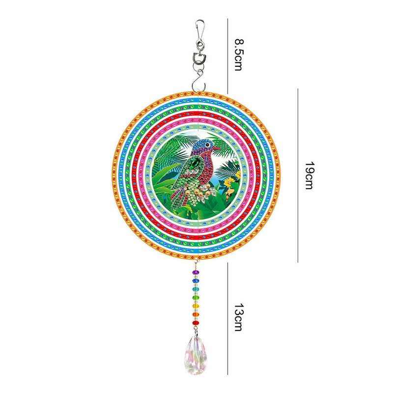DIY Diamond Painting Double-sided Hanging Rotatable Wind Chime (GSP207)