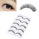 Beauty Long Cross Thick False  Eyelashes Handmade Eye Lashes Extension Black
