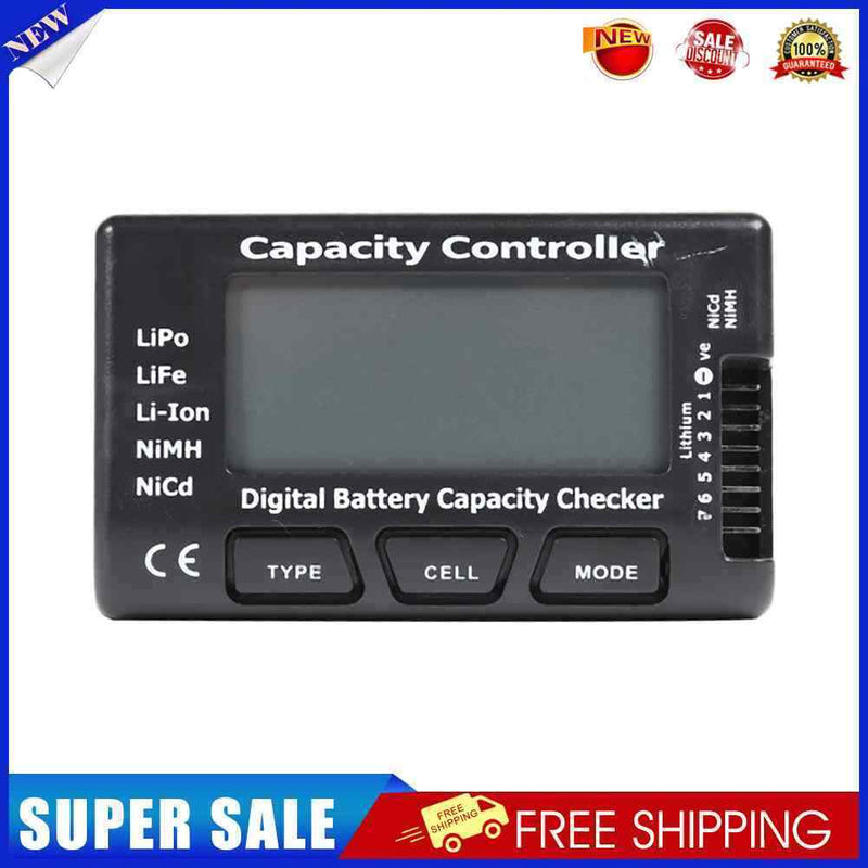 Digital Battery Capacity Checker RC CellMeter 7 2-7S for LiPo LiFe Li-ion