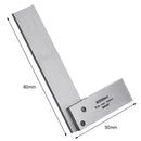 Machinist Square 90 Degree Right Angle Ruler Precision Measure (80x50mm) Newly