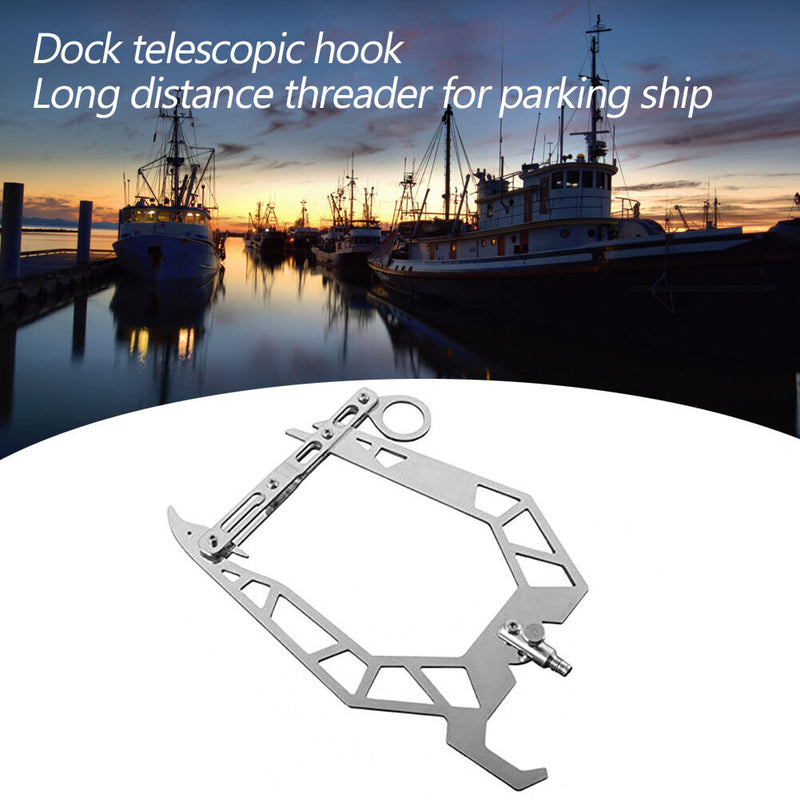 Stainless Steel Boat Hook Multi-Purpose Mooring Hook Rope Long Distance Threader