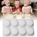 Flat round mousse cake mold DIY baking mold silicone G3L6