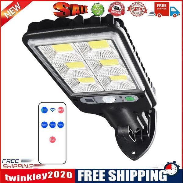 LED Solar Wall Light Outdoor Motion Sensor Lamp Garden Remote Lamp (72COB)
