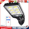 LED Solar Wall Light Outdoor Motion Sensor Lamp Garden Remote Lamp (72COB)