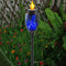 #A 1/2/4/6/8pcs Solar Flame Torch Light Lawn Lamp Holiday Landscape Lighting Dec