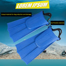 Blue Snorkeling Foot Flippers Child Short Ultra Light Swimming Fins (36-40)
