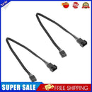 2pcs Motherboard 4Pin Female to PWM Fan 4Pin Male Power Adapter Cable Wire