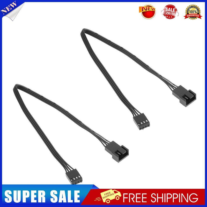 2pcs Motherboard 4Pin Female to PWM Fan 4Pin Male Power Adapter Cable Wire