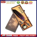Retro Calligraphy Feather Dip Pen Writing Ink Set Stationery Quill Fountain