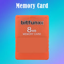 V1.966 Free McBoot 8MB Memory Cards for Sony PS2 Game Data Console (Orange)