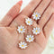 Enamel earring charms Flower Pendants Flower Charm Daisy Charm Daisy Flower