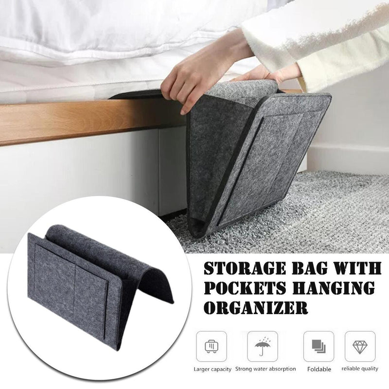 Hanging Sofa Bedside Storage Bag Pocket Bed Phone Book Holder Organizer N EW_