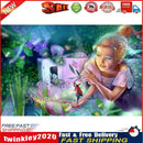 Full Round Drill Picture DIY Book Girl 5D Mosaic Diamond Painting Poster Newly